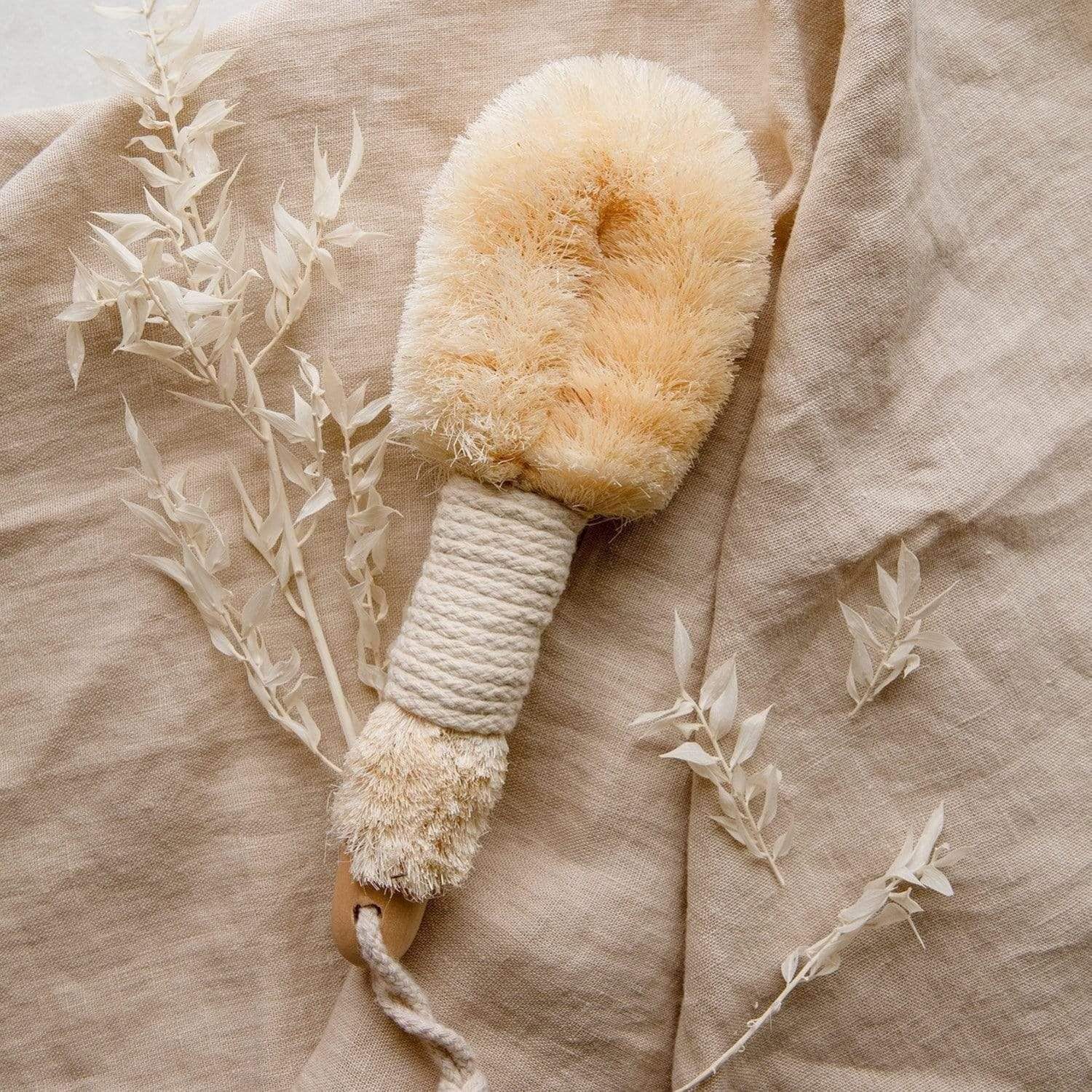 Dry Body Brush - Sustainable Body Brush, Plastic Free, Sisal Bristles, Vegan