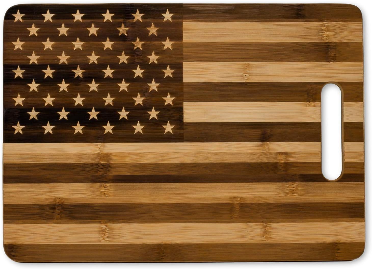 American Flag Cutting Board | Bamboo Wood, 9.75x13.75, Decorative and Functional