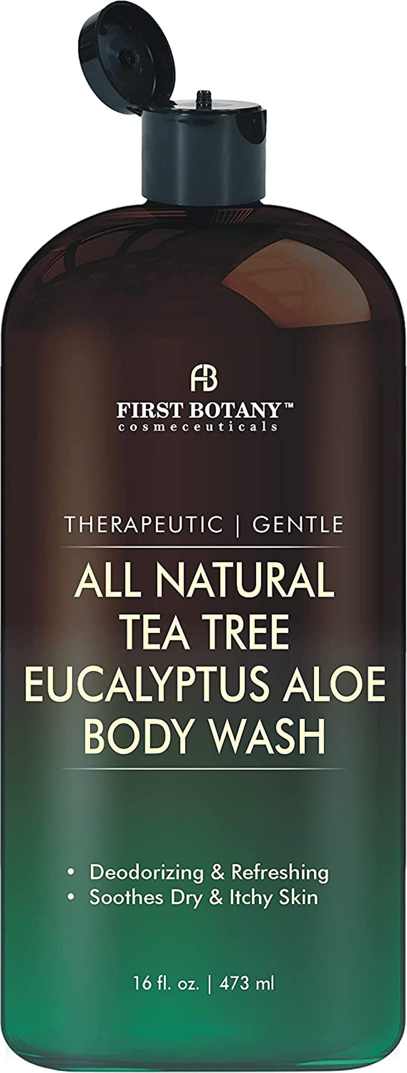 , ALL Natural Body Wash - Fights Body Odor, Athlete'S Foot, Jock Itch, Nail Issues, Dandruff, Acne, Eczema, Shower Gel for Women & Men, Skin Cleanser -16 Fl Oz (Tea Tree Eucalyptus)