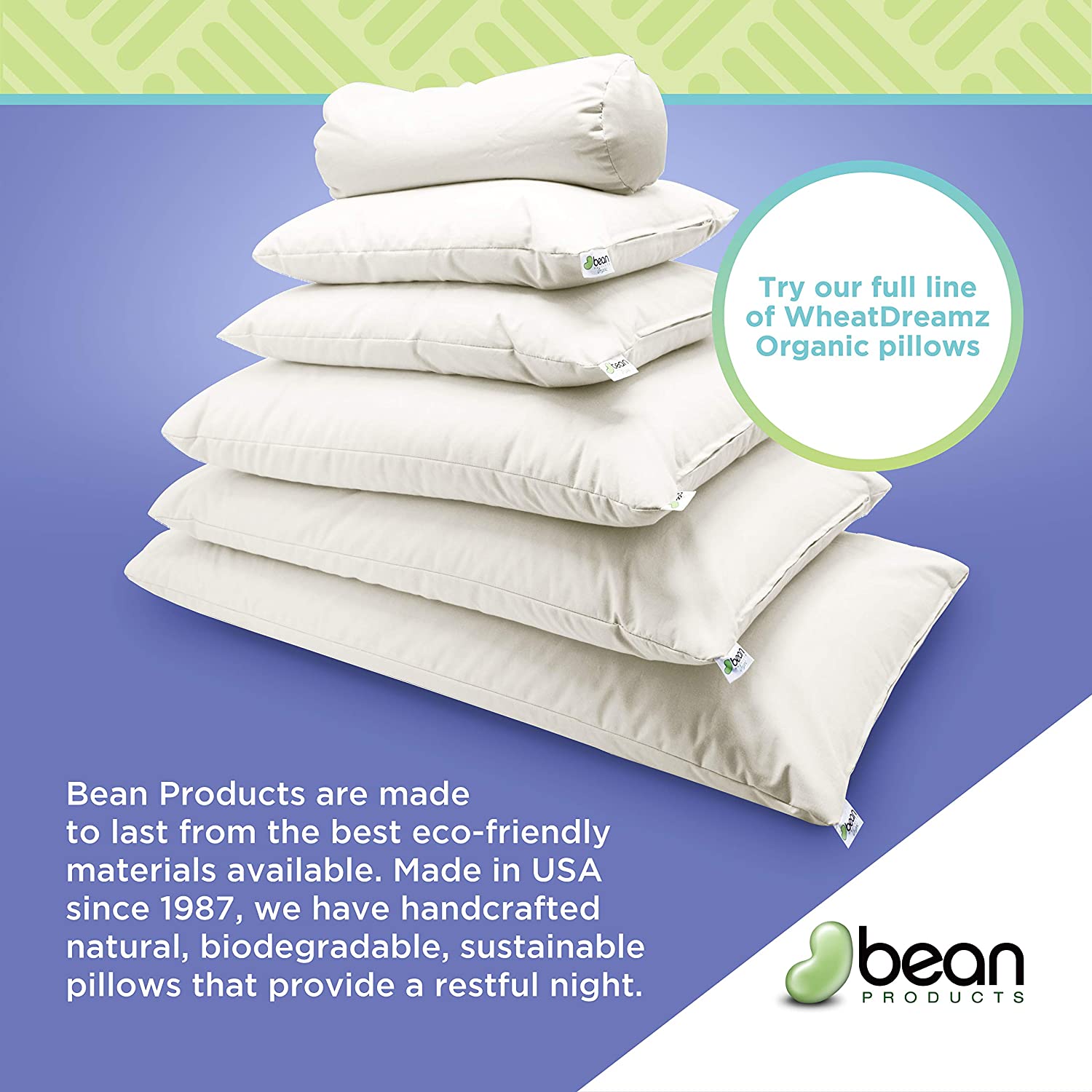 Organic Cotton Neck Roll Pillow