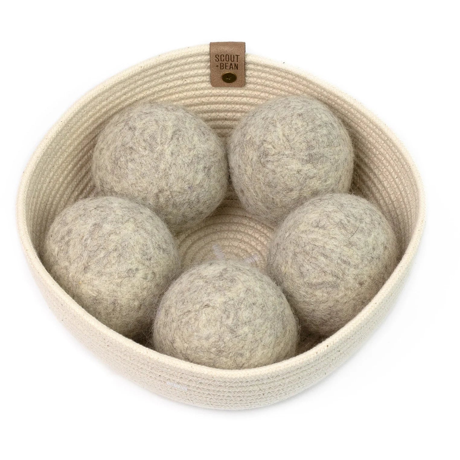 Wool Dryer Balls Gift Set | Jute Laundry Tote