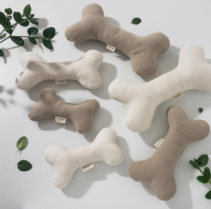 Hemp Dog Bone Toy for Gentle Chewers