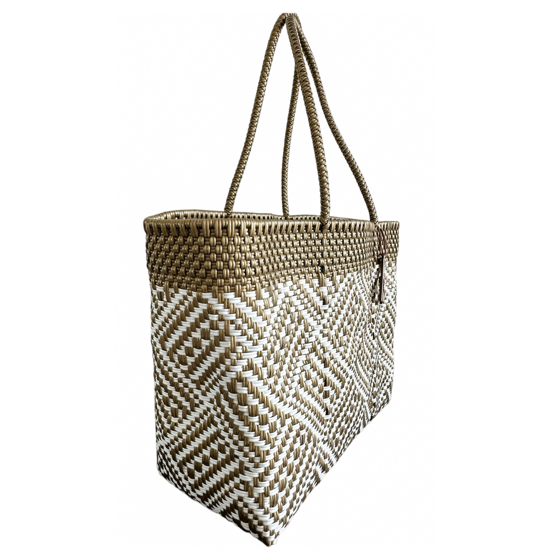 Jacinta Gold Handwoven Bag