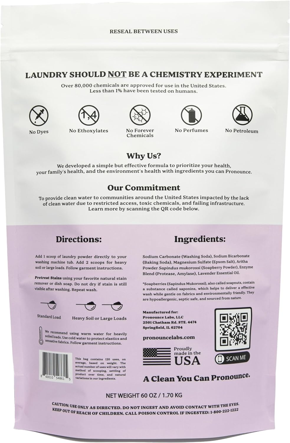 Laundry Detergent Powder | Eco-Friendly, 120 Loads