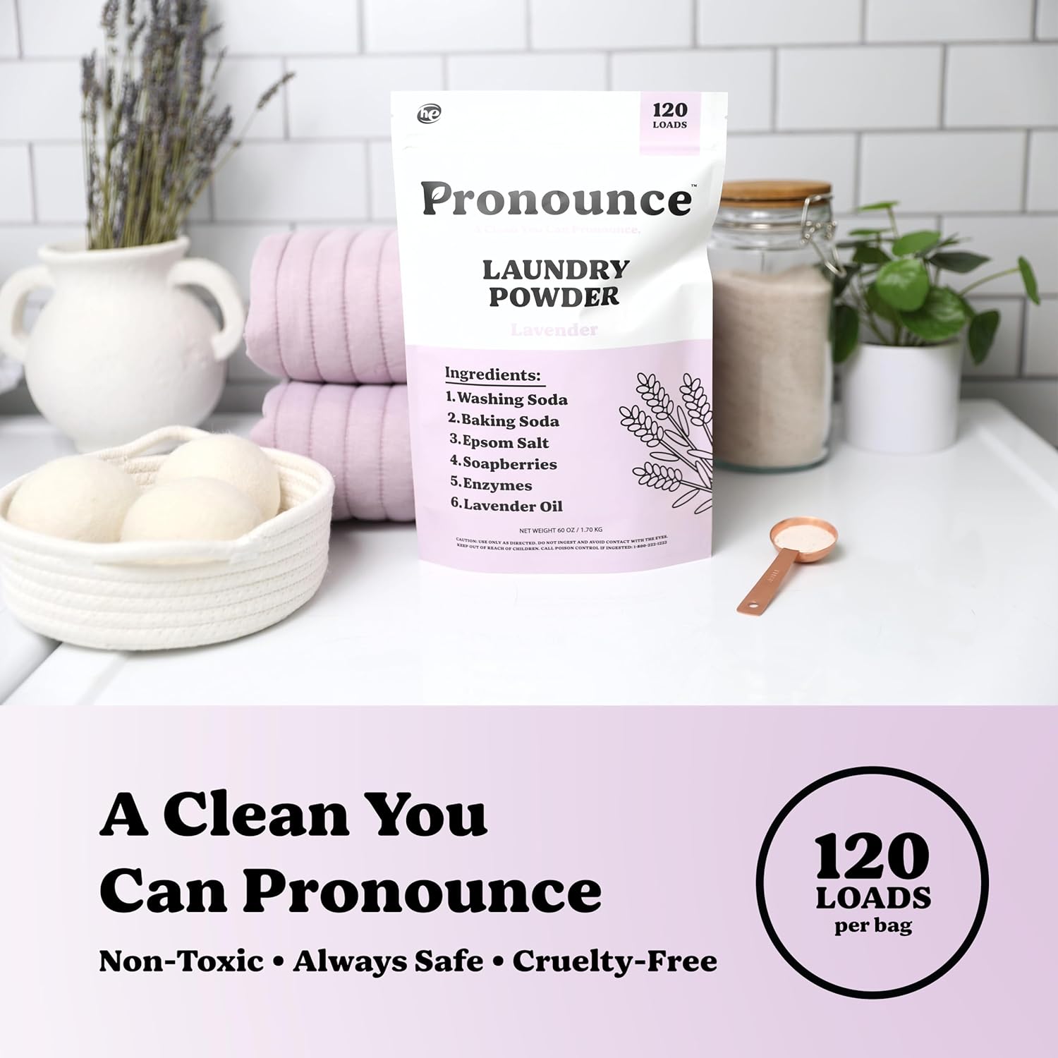 Laundry Detergent Powder | Eco-Friendly, 120 Loads