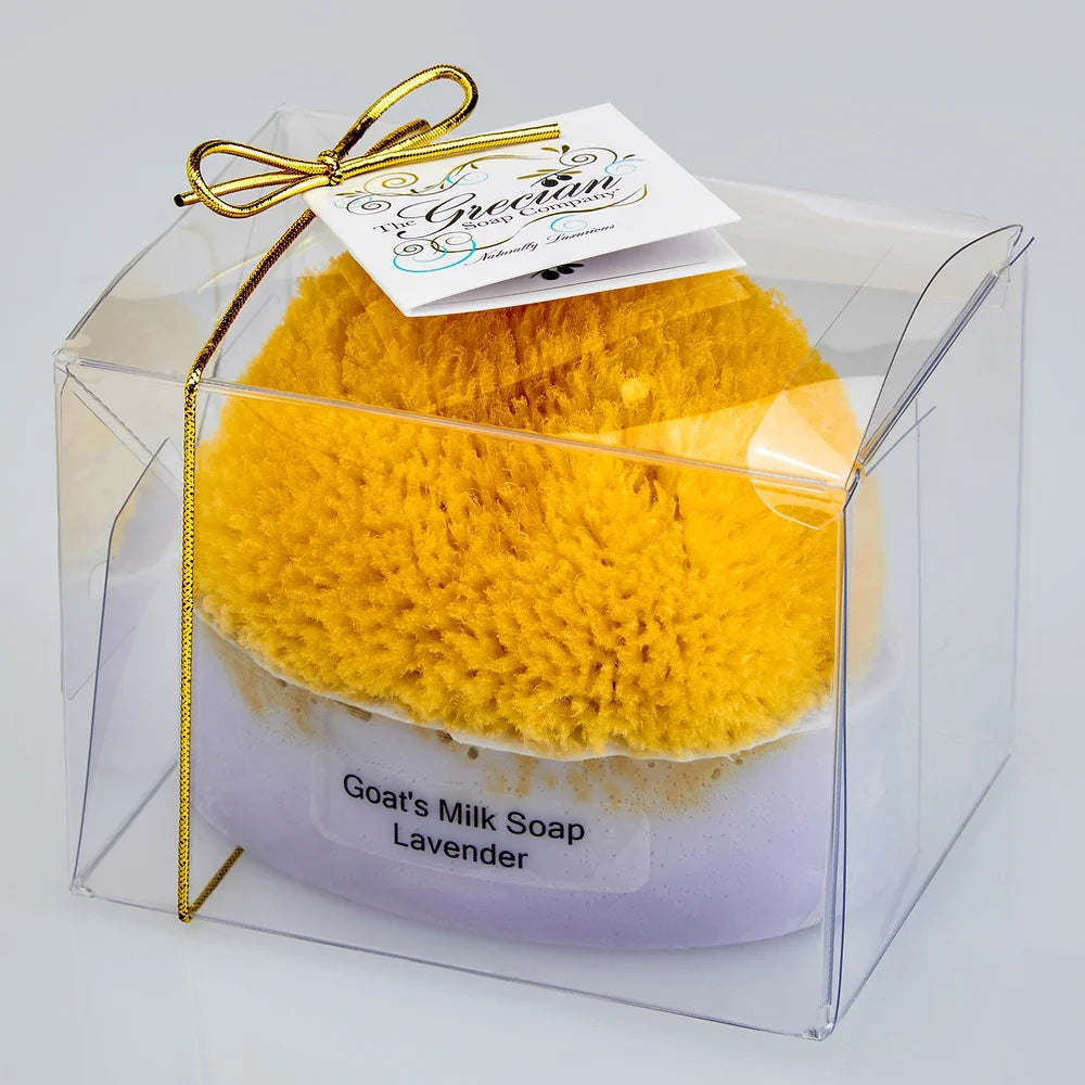 Goat's Milk & Olive Oil Soap with Natural Sea Sponge