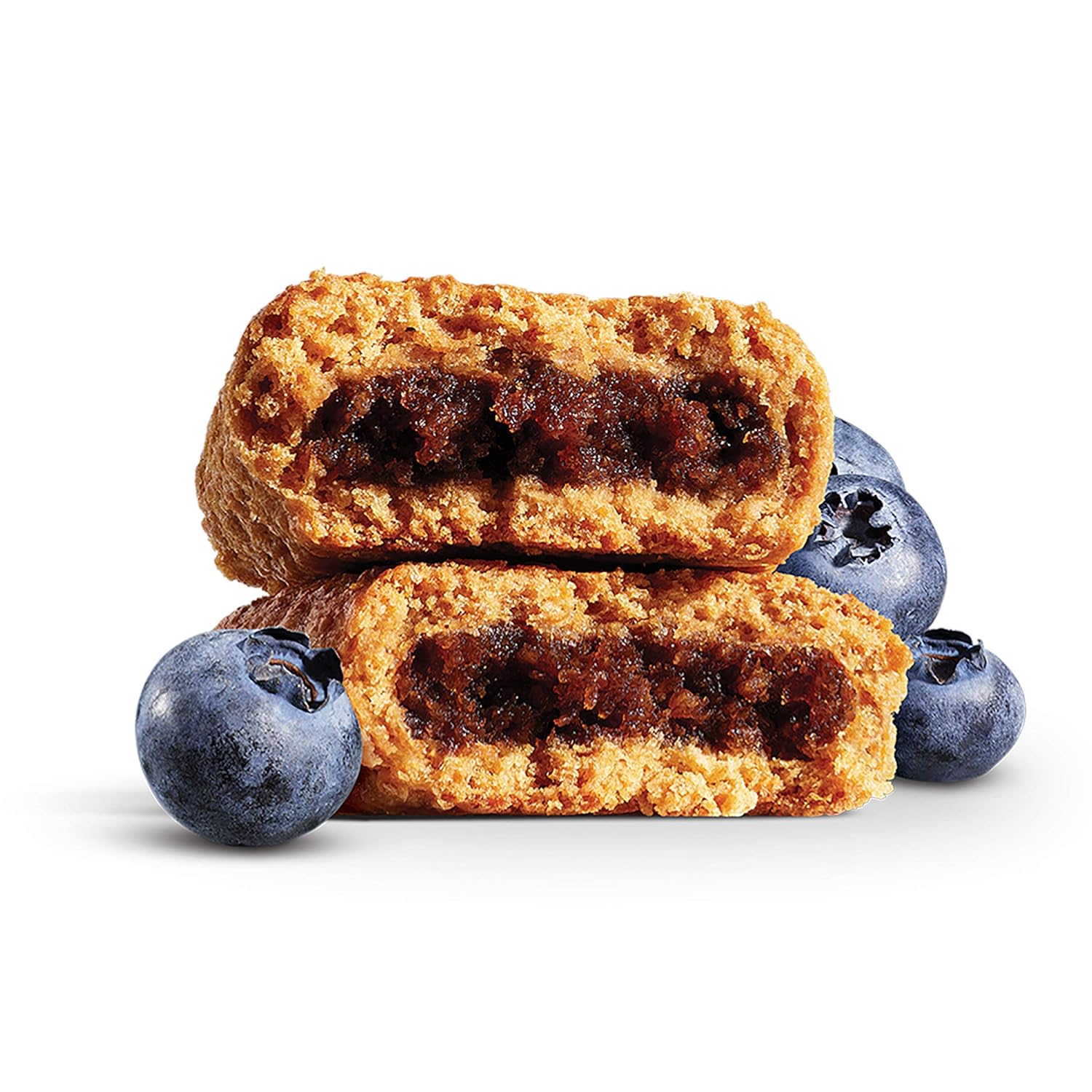 Whole Wheat Fig Bars | Blueberry, Real Fruit, Vegan, Non-GMO, 12 Twin Packs