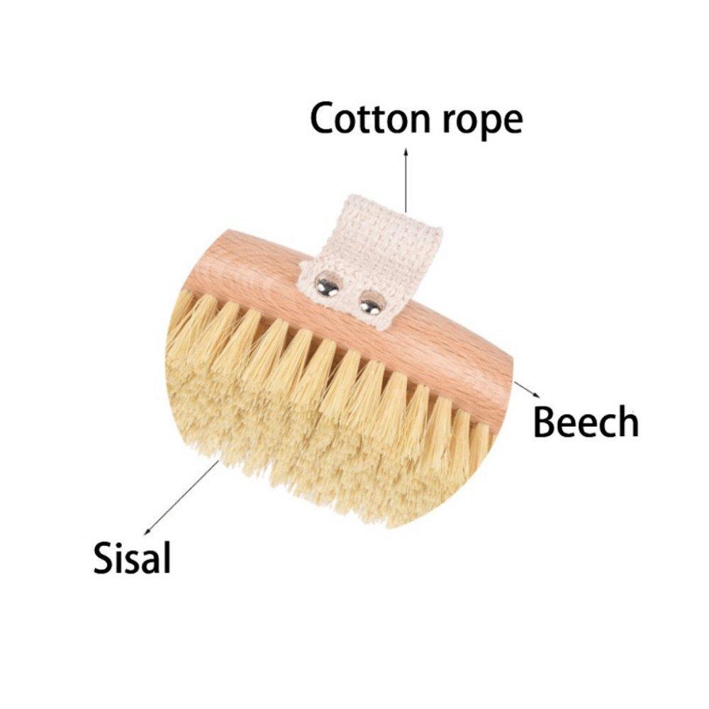 Natural Wood Dry Body Brush