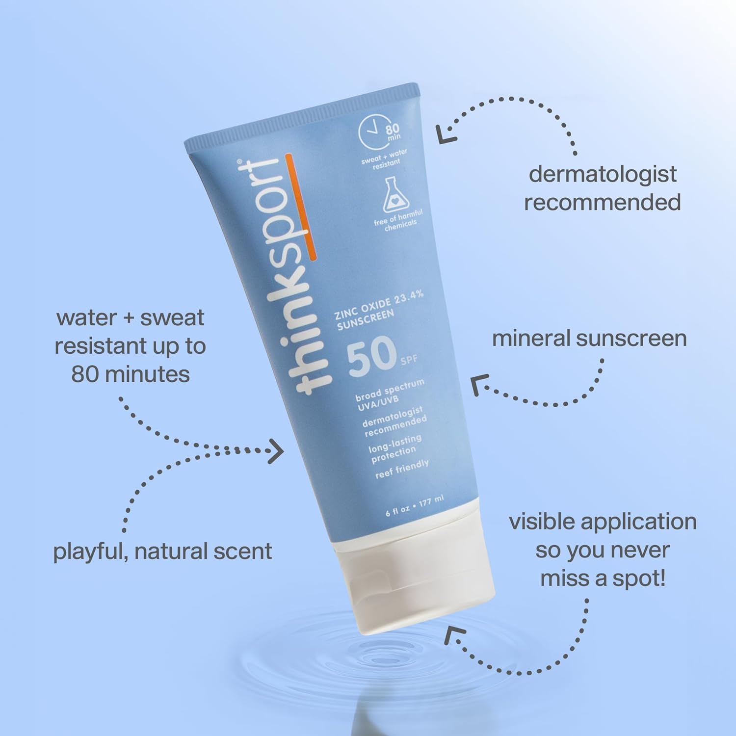 Sunscreen | SPF 50+, 3 oz, Water Resistant, Reef Safe