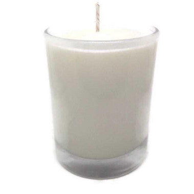 Candle | Unscented Natural Kosher Soy Wax, Glass Votive, Dye Free - 48