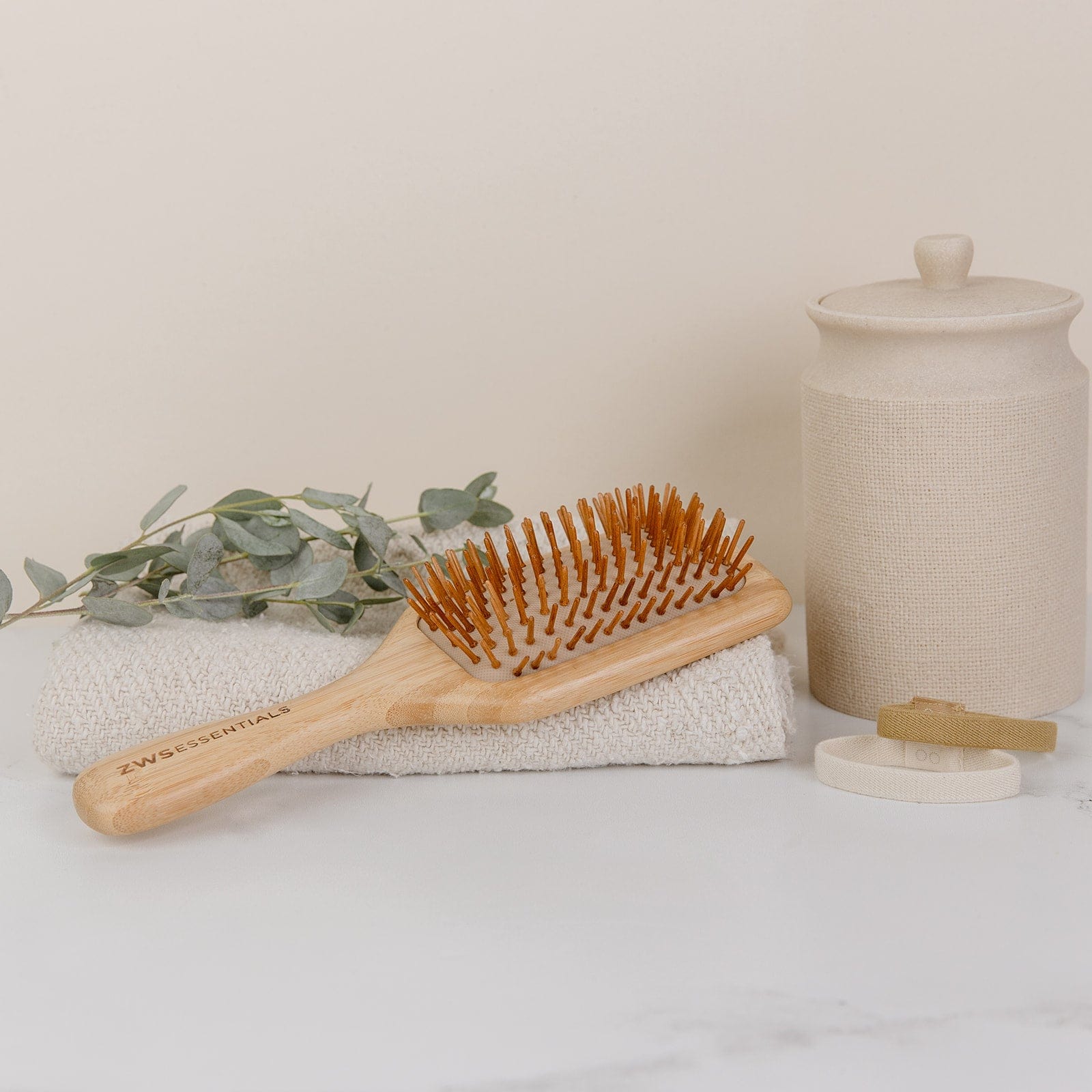 Bamboo Hair Brush - Zero Waste Hair Brush, Plastic Free, 100% Bamboo, Compostable