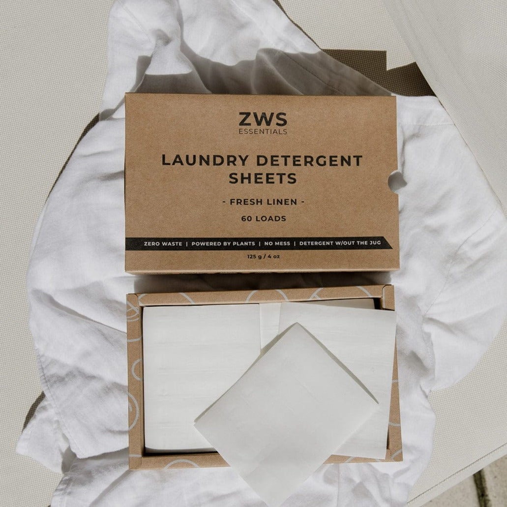 Laundry Detergent Sheets - Zero Waste Laundry Detergent, Eco-Friendly, Plant Based, Allergen-Free, 60 Loads