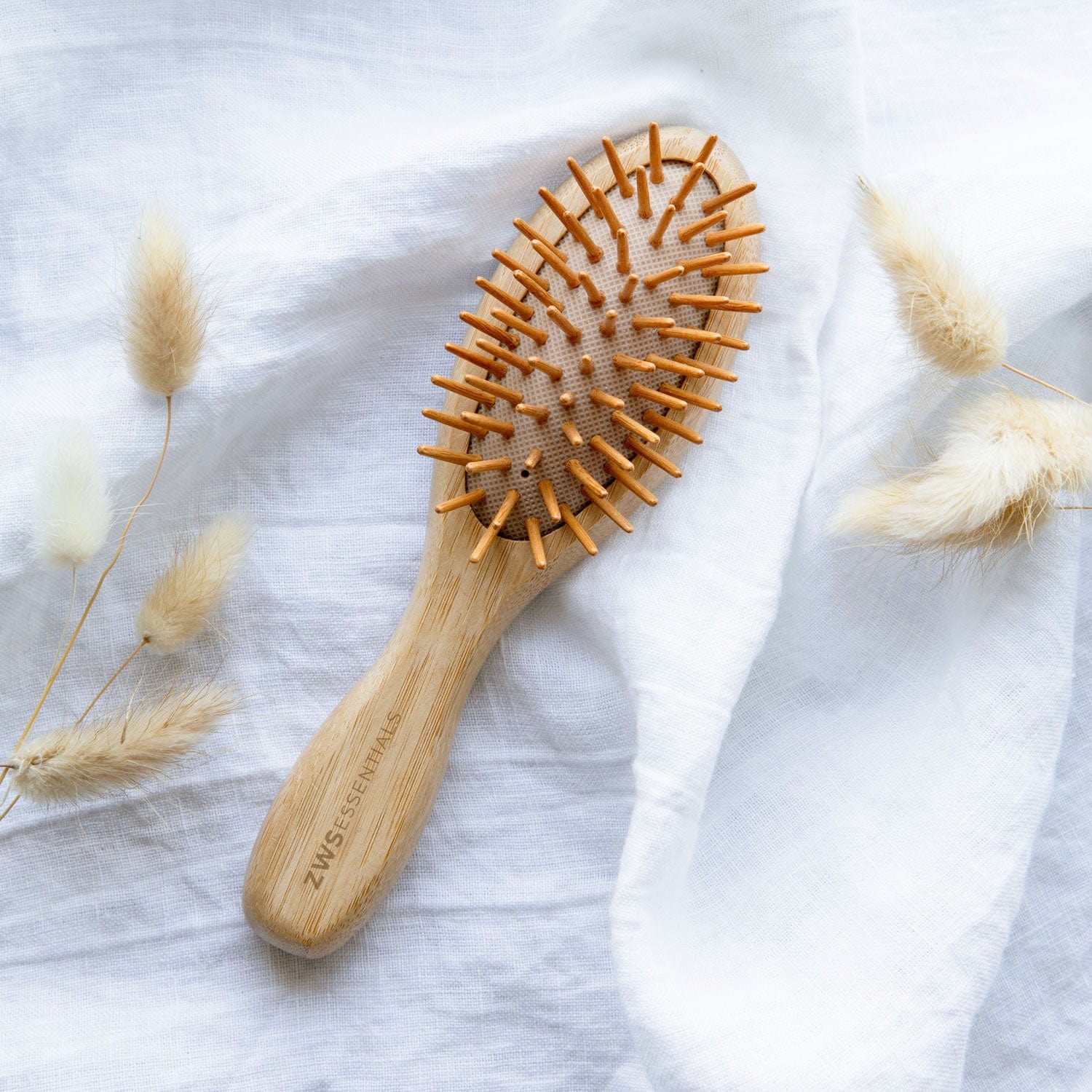 Mini Bamboo Hair Brush - Zero Waste Hair Brush, 100% Bamboo, Plastic Free, Compostable