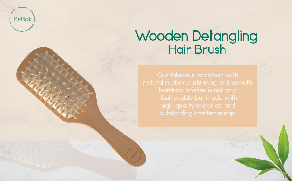 Wooden Detangling Hair Brush