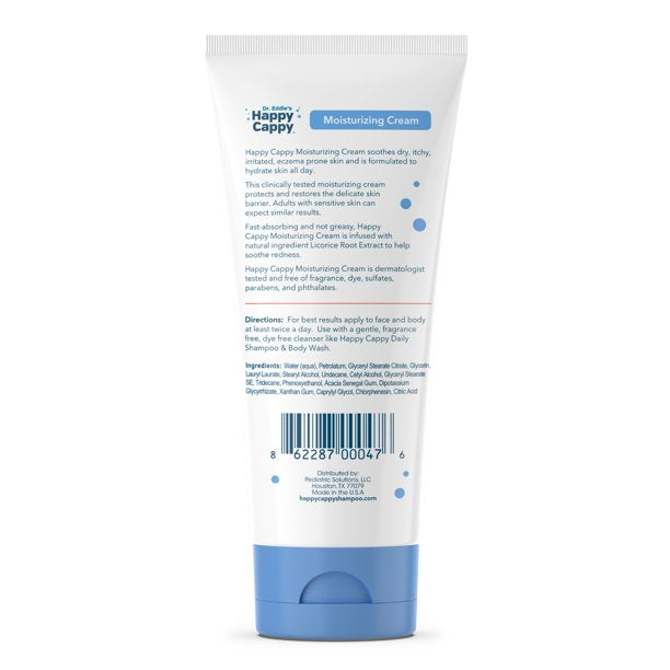 Happy Cappy Moisturizing Cream for Eczema Prone Skin Tube (6 oz)