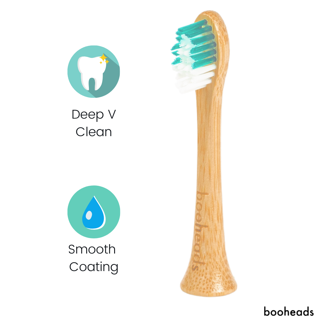 Bamboo Electric Toothbrush Heads for Sonicare Deep Clean in Multicolor - 4 Pack