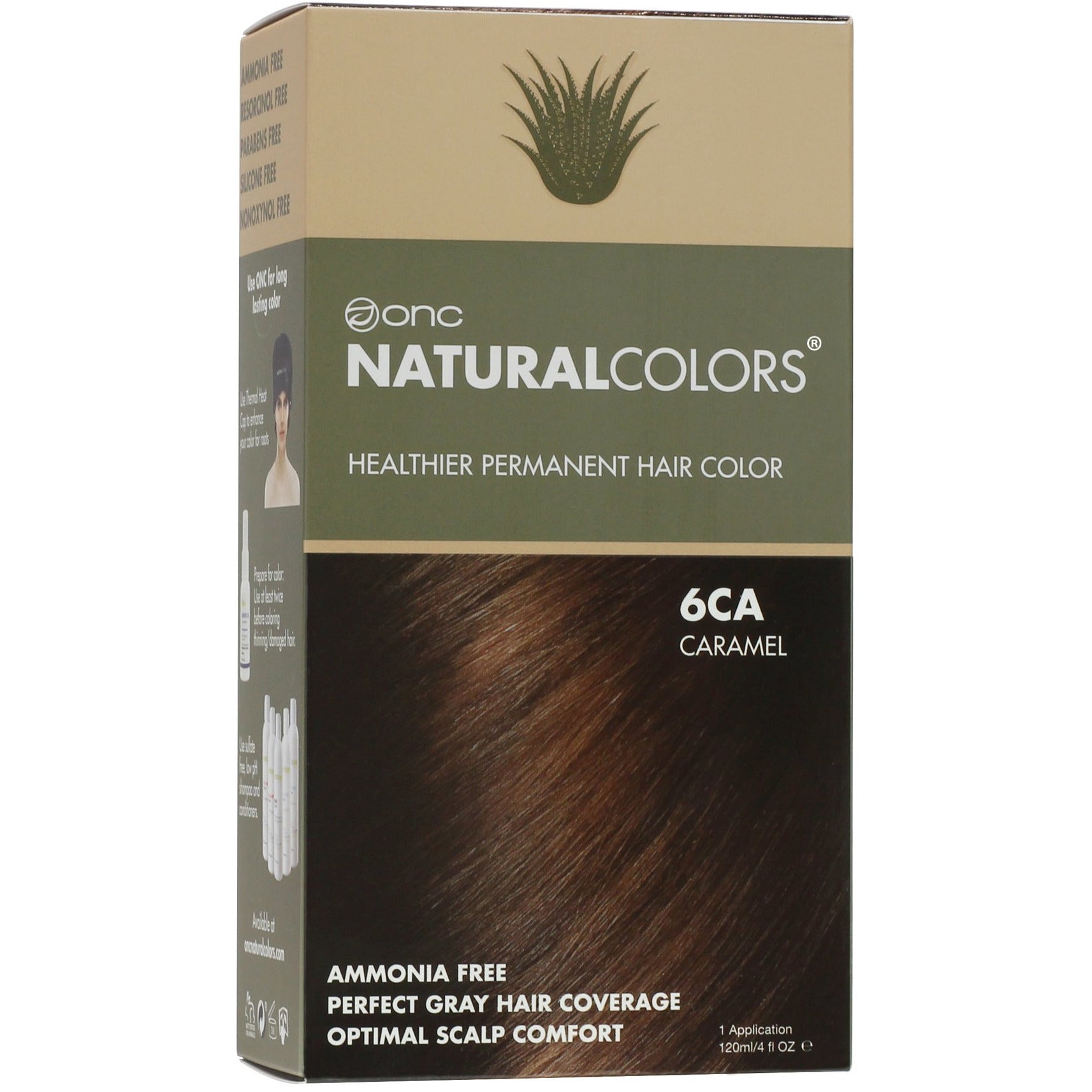 6CA Caramel Heat Activated Hair Dye With Organic Ingredients - 120 ml (4 fl. oz)