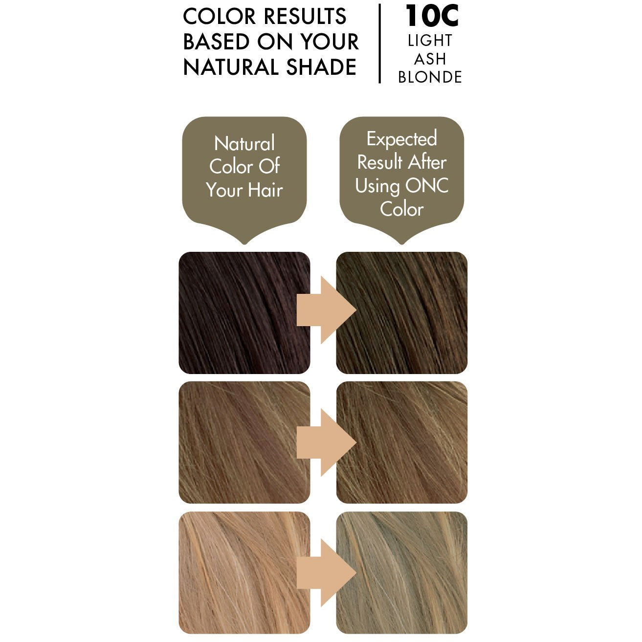 10C Light Ash Blonde Heat Activated Hair Dye With Organic Ingredients - 120 ml (4 fl. oz)