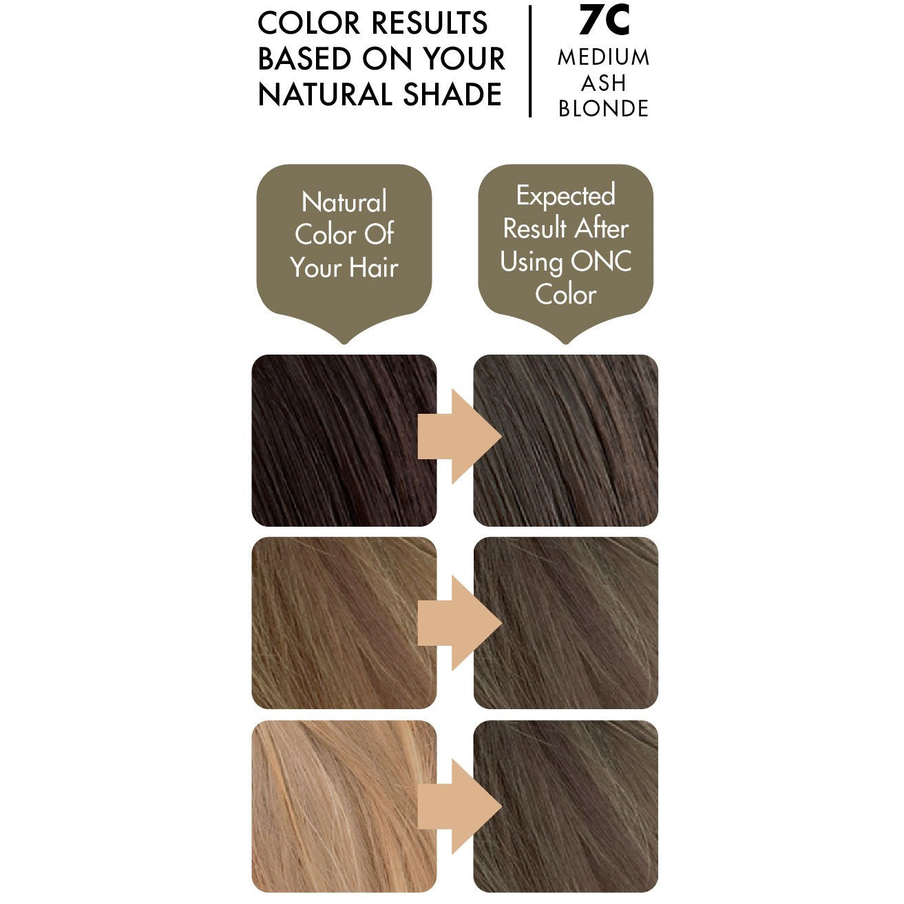 7C Medium Ash Blonde Heat Activated Hair Dye With Organic Ingredients - 120 ml (4 fl. oz)