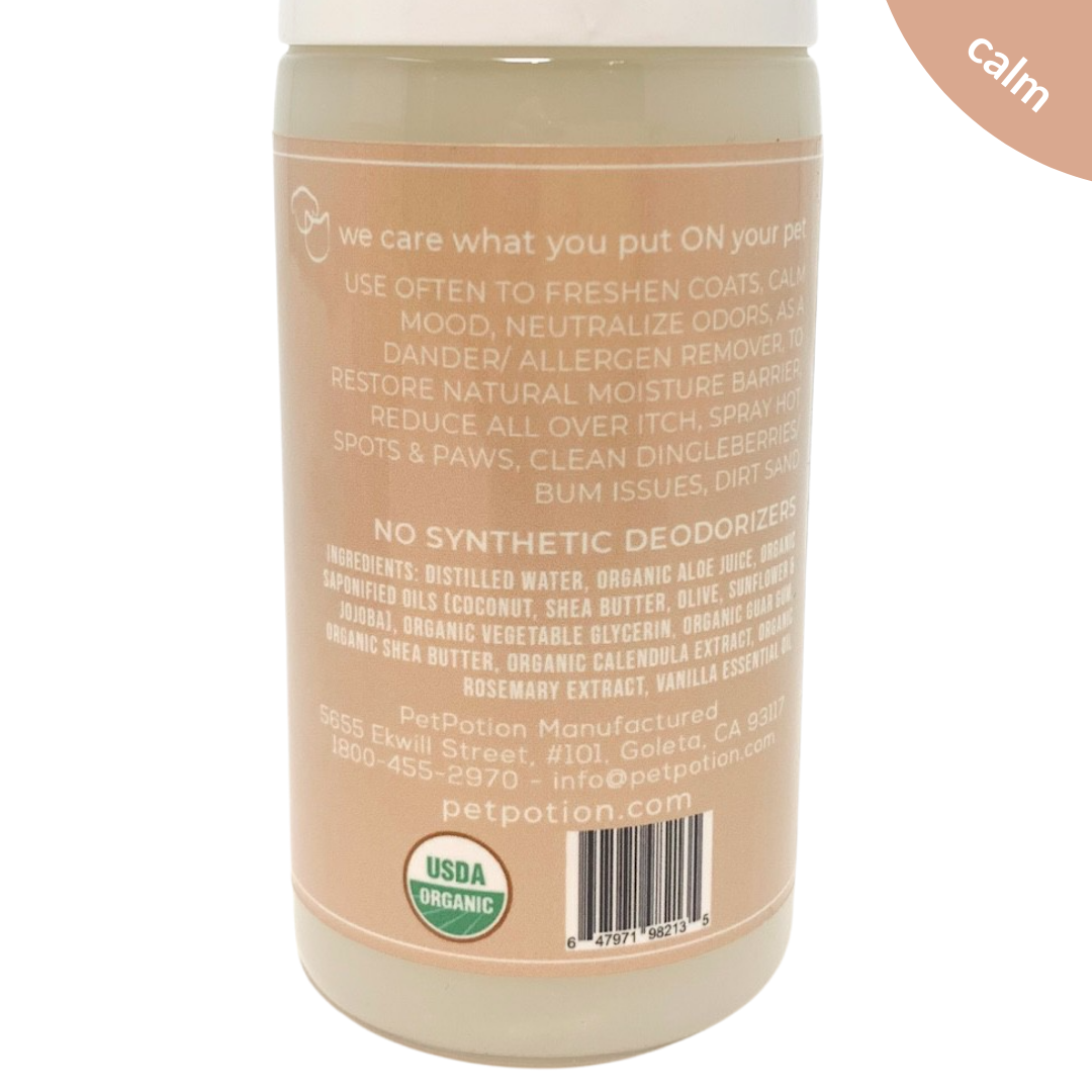 Calm Bunny, Organic, No Rinse Waterless, Misting Spray Shampoo  5.5 oz