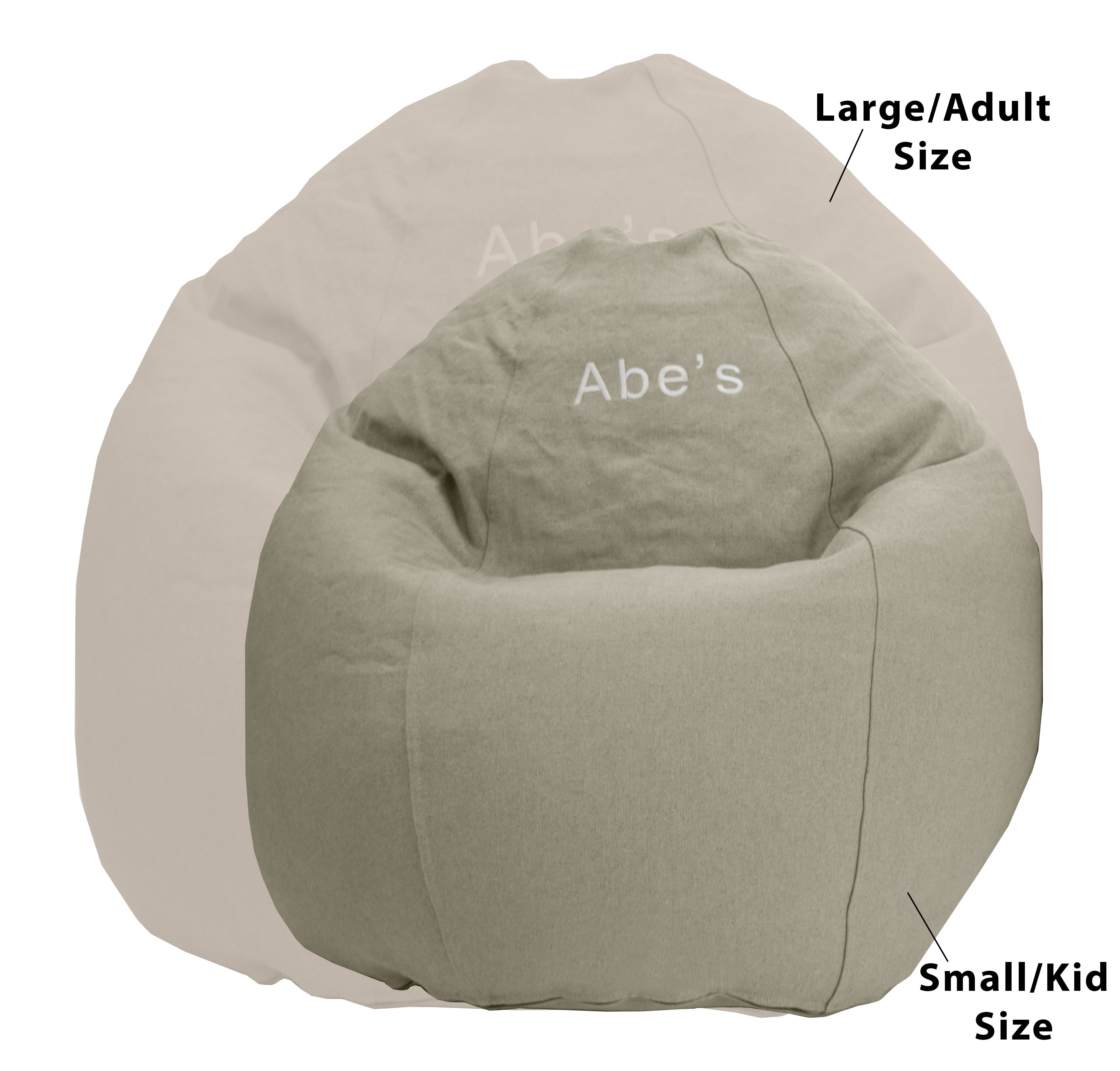 Comfy Adult Hemp Bean Bag Lounger