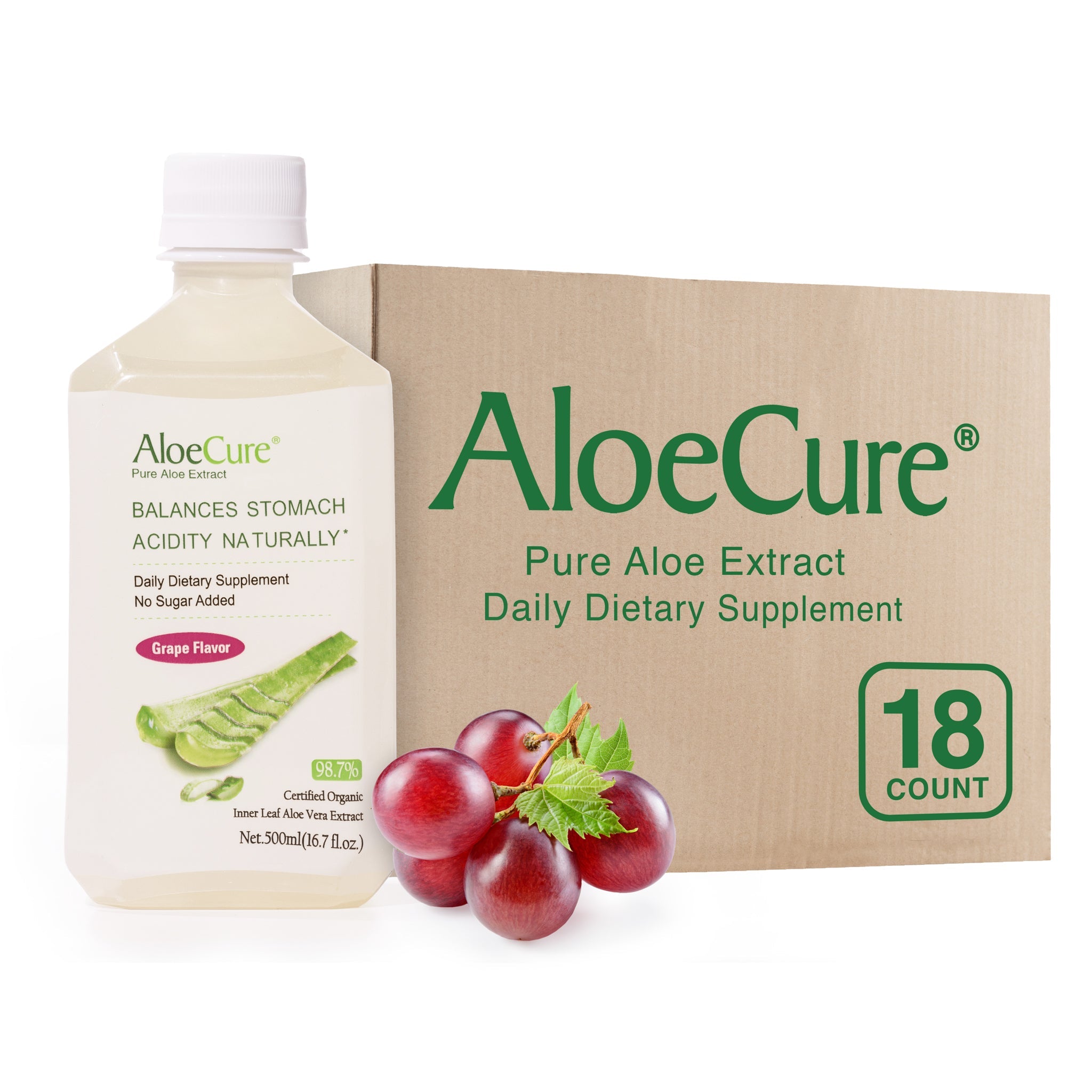 Pure Aloe Vera Juice Grape Flavor