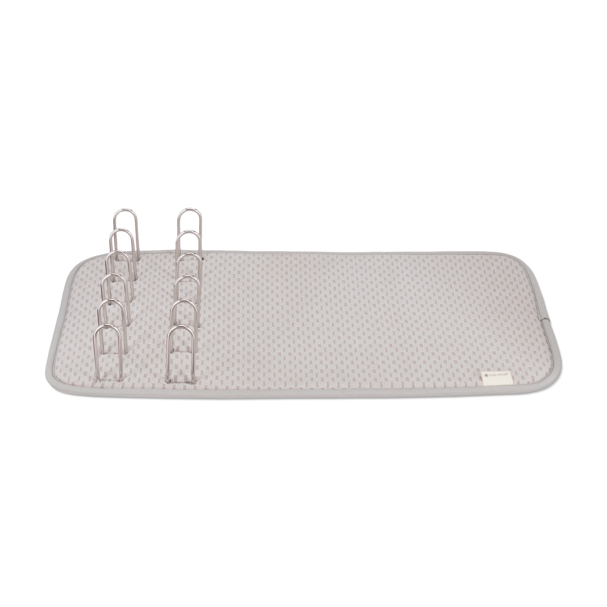 2-in-1 Dish Rack with Recycled Microfiber Mat