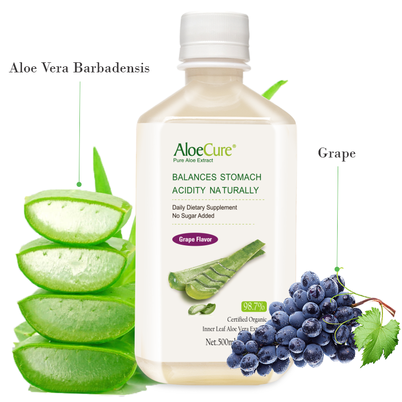 Pure Aloe Vera Juice Grape Flavor