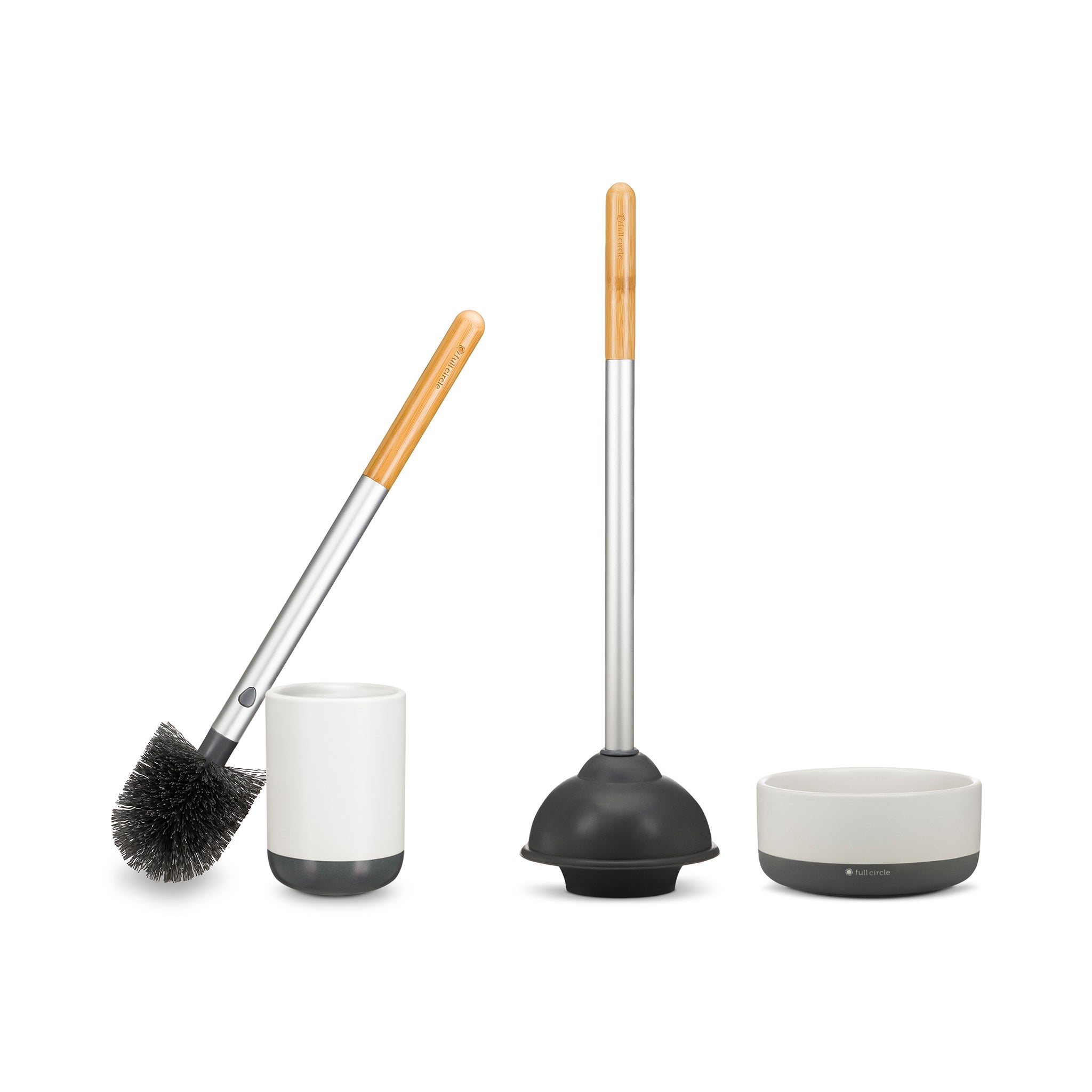 Toilet Brush and Plunger Set