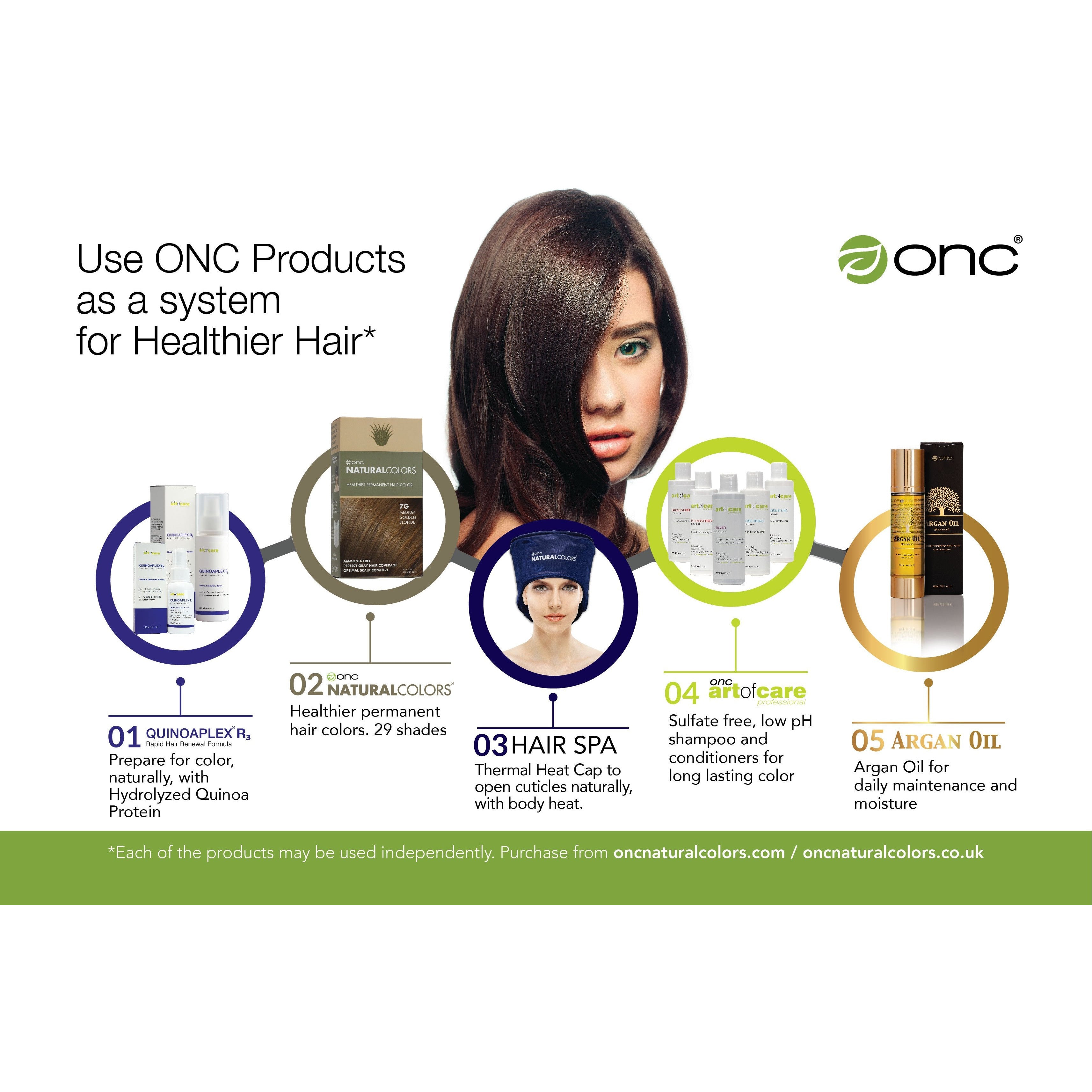 3N Natural Dark Brown Heat Activated Hair Dye With Organic Ingredients - 120 ml (4 fl. oz)