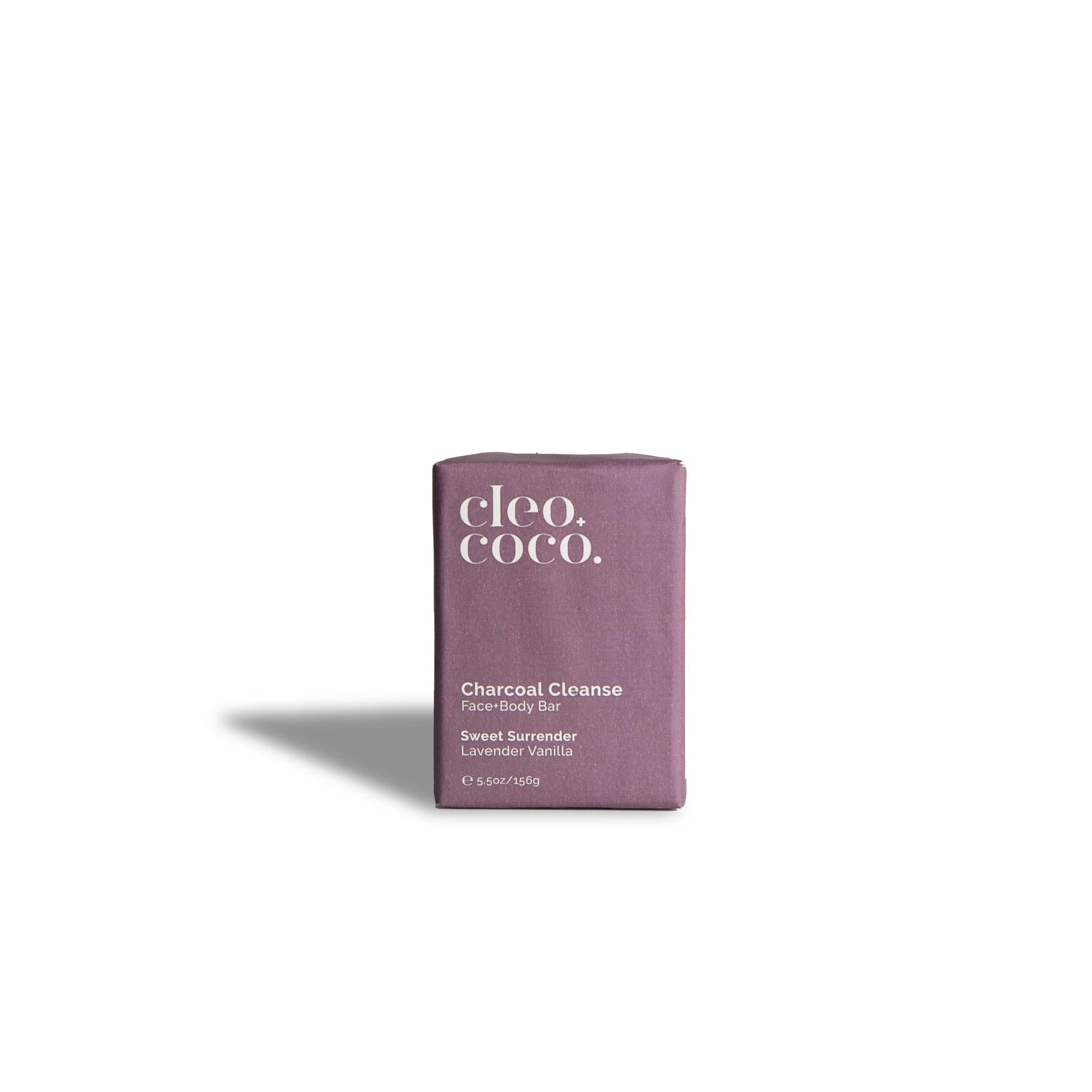 Charcoal Cleanse Face and Body Bar l Lavender Vanilla — 5.5oz