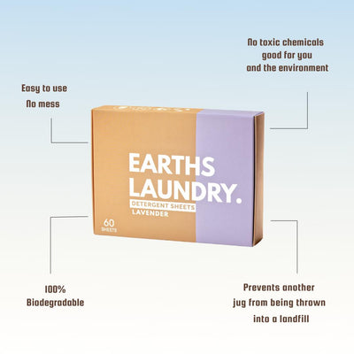 Eco-friendly Laundry Detergent Sheets (Lavender)