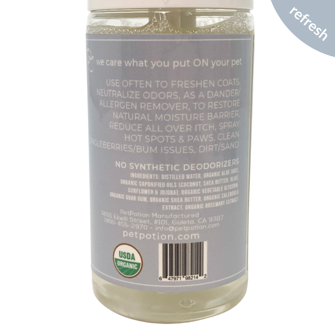 Refresh Bunny, Organic,  No Rinse, Waterless, Misting Spray Shampoo 5.5 oz