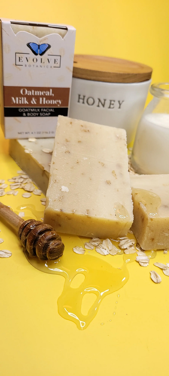 Oatmeal Milk and Honey Goat Milk Facial & Body Soap