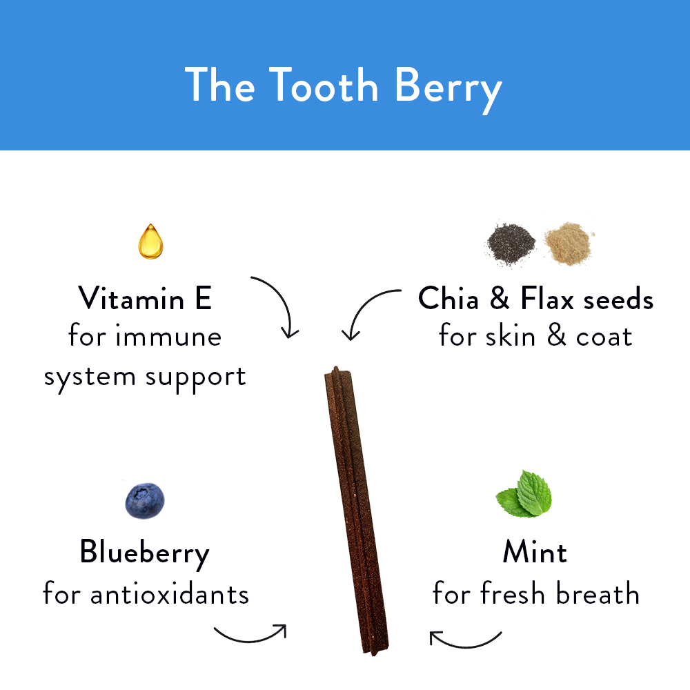 The Tooth Berry Dental Sticks for Dogs