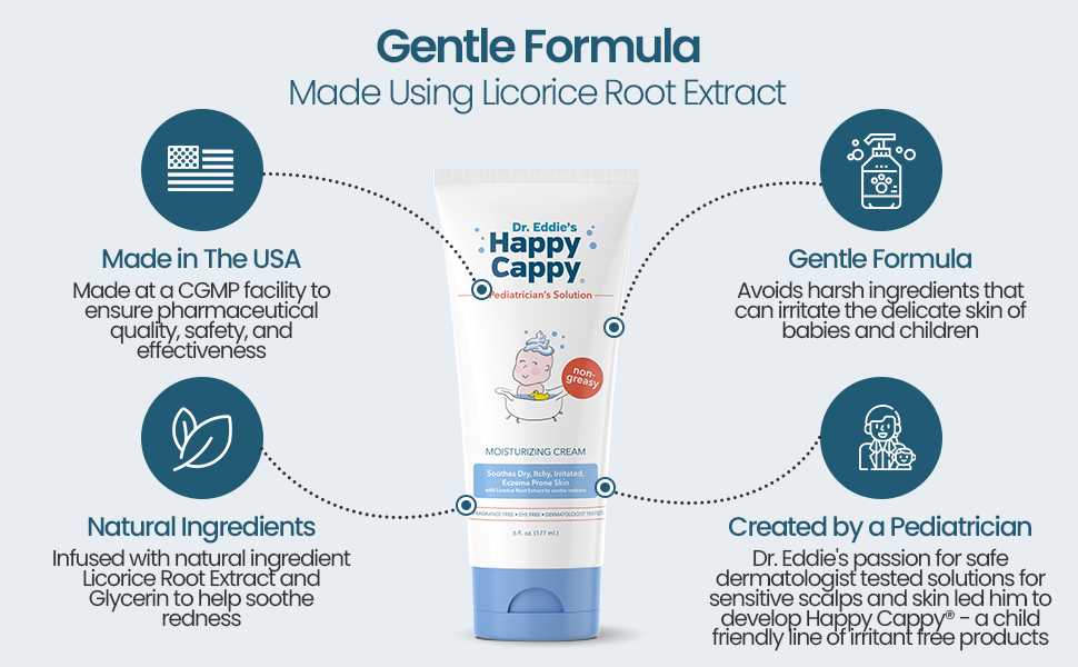 Happy Cappy Moisturizing Cream for Eczema Prone Skin Tube (6 oz)