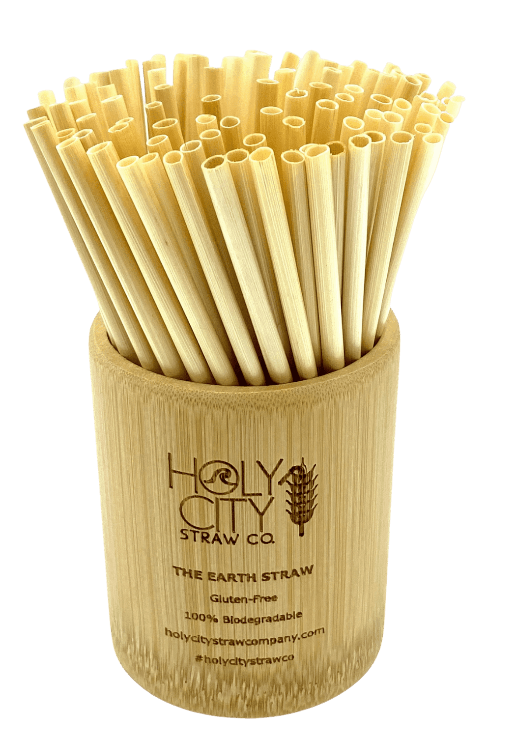 Bamboo Straw Holder