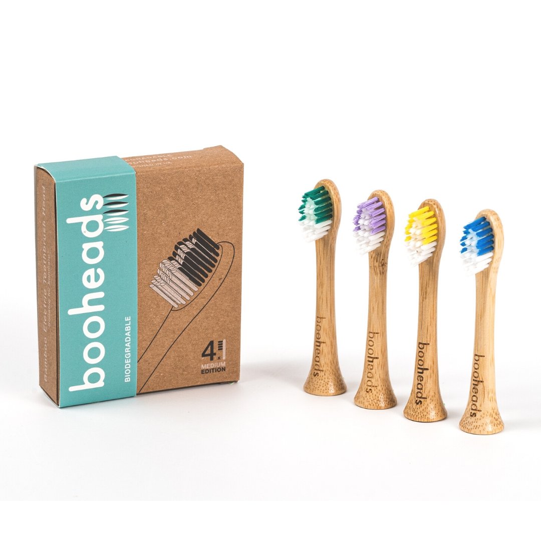 Bamboo Electric Toothbrush Heads for Sonicare Deep Clean in Multicolor - 4 Pack