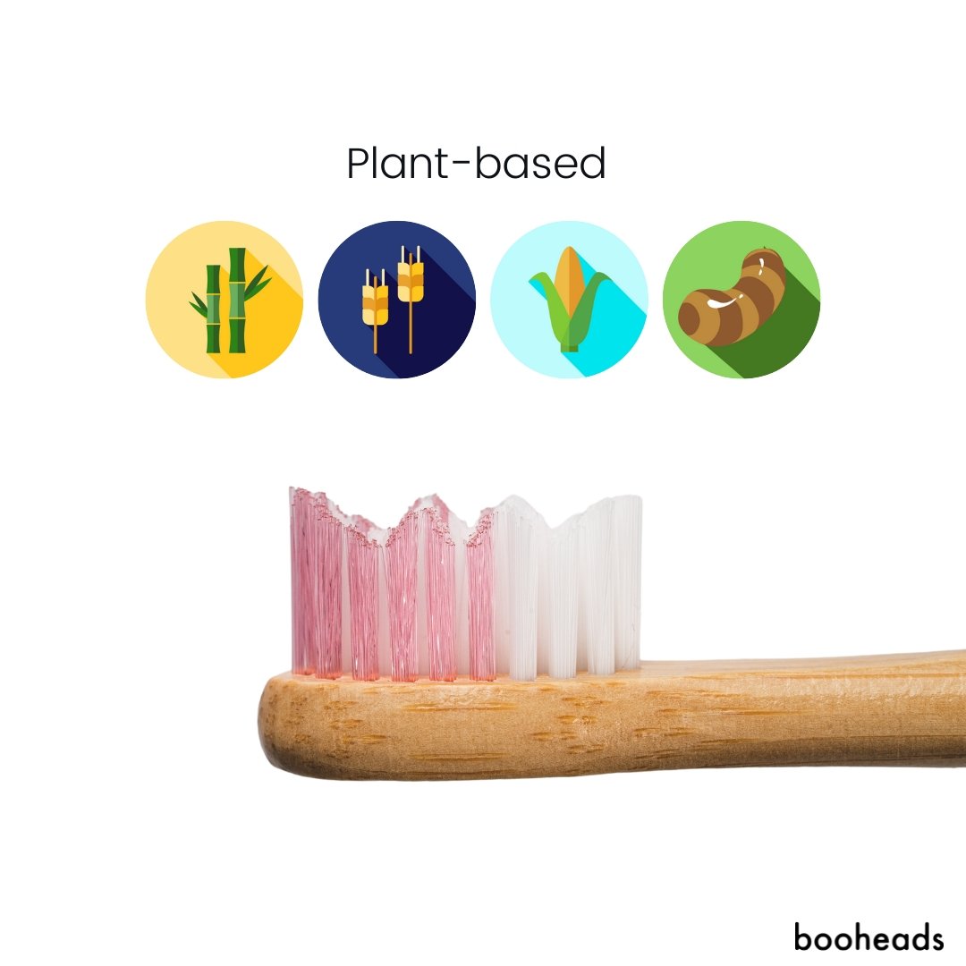 Bamboo Electric Toothbrush Heads for Sonicare Deep Clean in Pink - 4 Pack