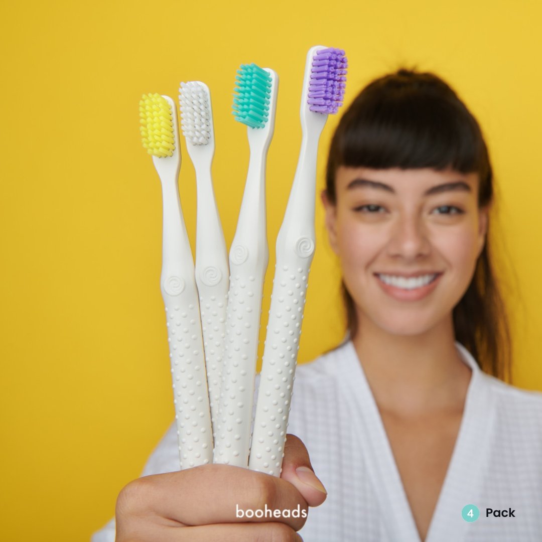 Zero Waste Bamboo Toothbrushes - 4 Pack