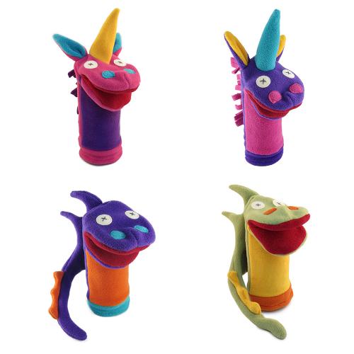 Set of 4 Fantasy and Imagination Hand Puppets