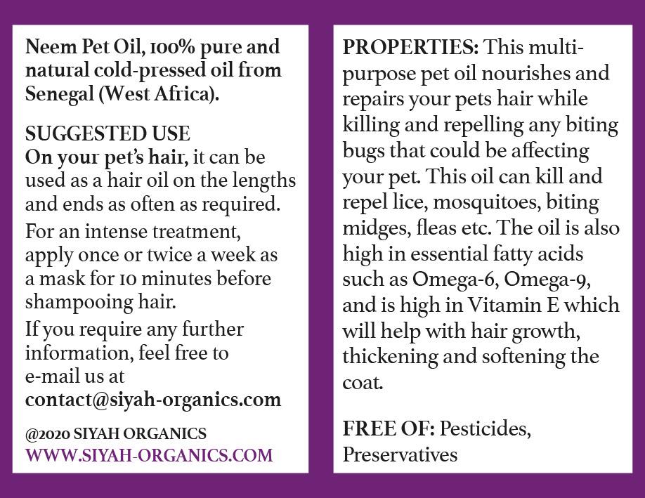 Neem Oil for Pets