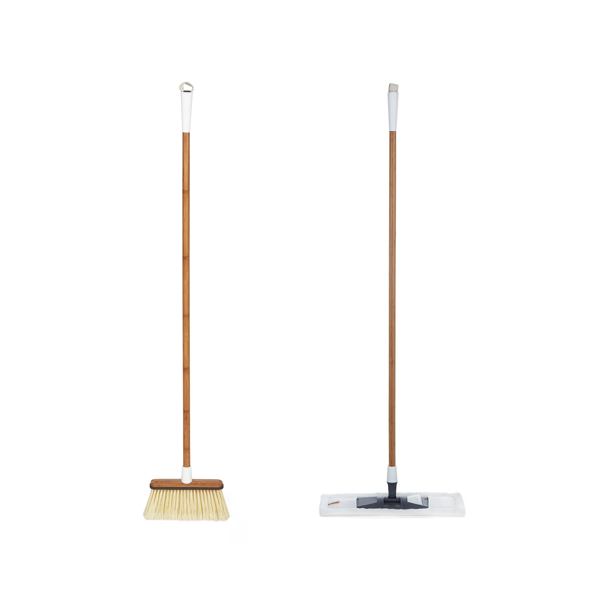 2-in-1 Wet/Dry Microfiber Mop and Broom Set