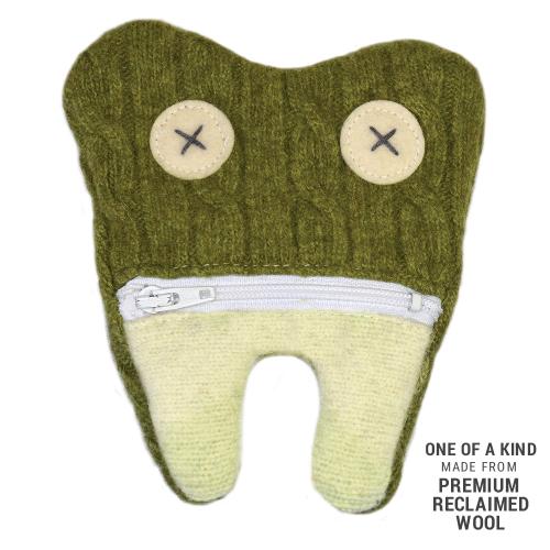 Tooth Fairy Pouch from Reclaimed Wool
